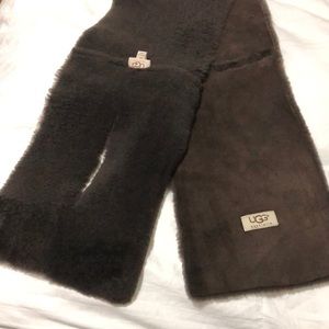 Dark brown UGG scarf